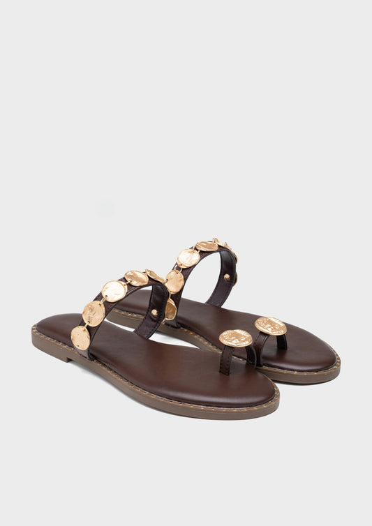 Chinelo AURA Castanho