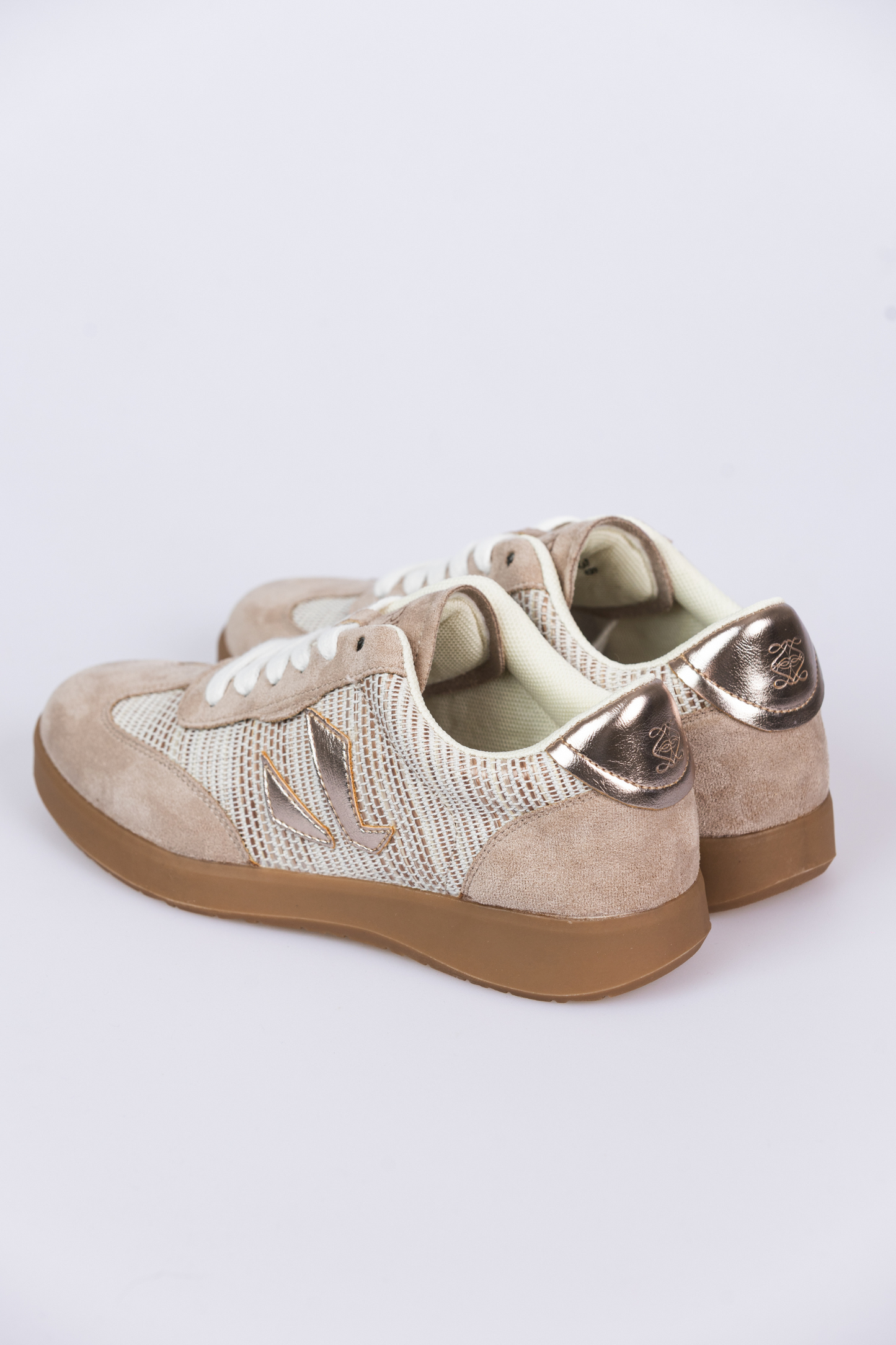 SOLENE TAUPE FLAT SHOES